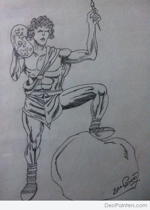 Pencil Sketch By DeepShikha - DesiPainters.com