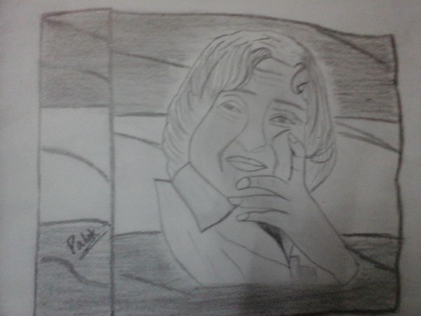 Pencil Sketch Of A.P.J Abdul Kalam