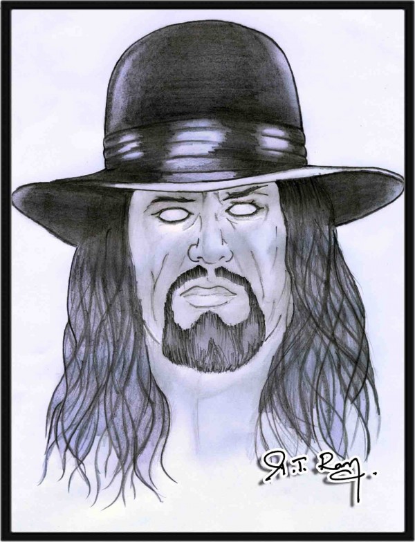 Pencil Sketch Of The Undertaker - DesiPainters.com
