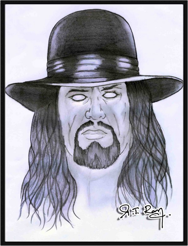 Pencil Sketch Of The Undertaker