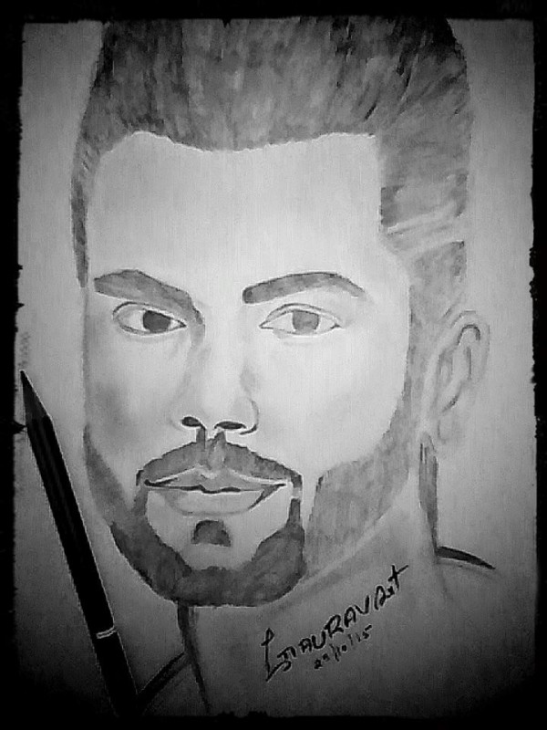 Pencil Sketch Of Virat Kohli