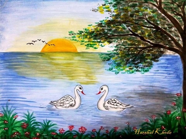 Watercolor Painting By Harshal Khode