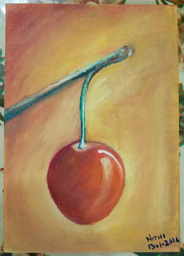 Oil Painting Of Rich Peach - DesiPainters.com