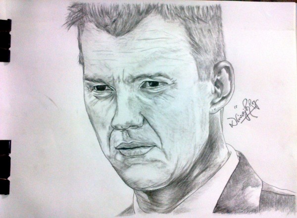 Pencil Sketch Of Brett Lee - DesiPainters.com