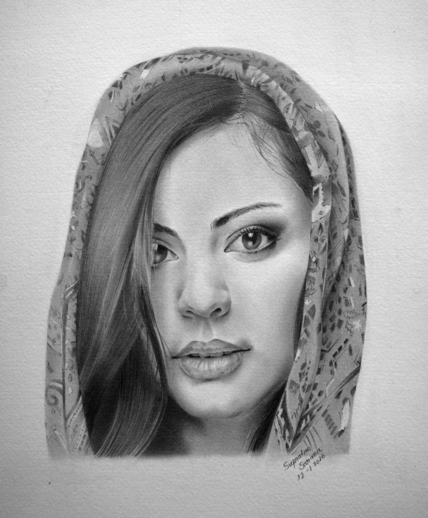 Marvelous Pencil Sketch By Supratim Sarma - DesiPainters.com