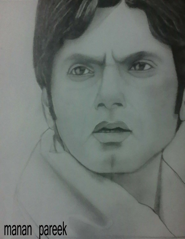 Pencil Sketch Of Nawazuddin Siddhiqui 