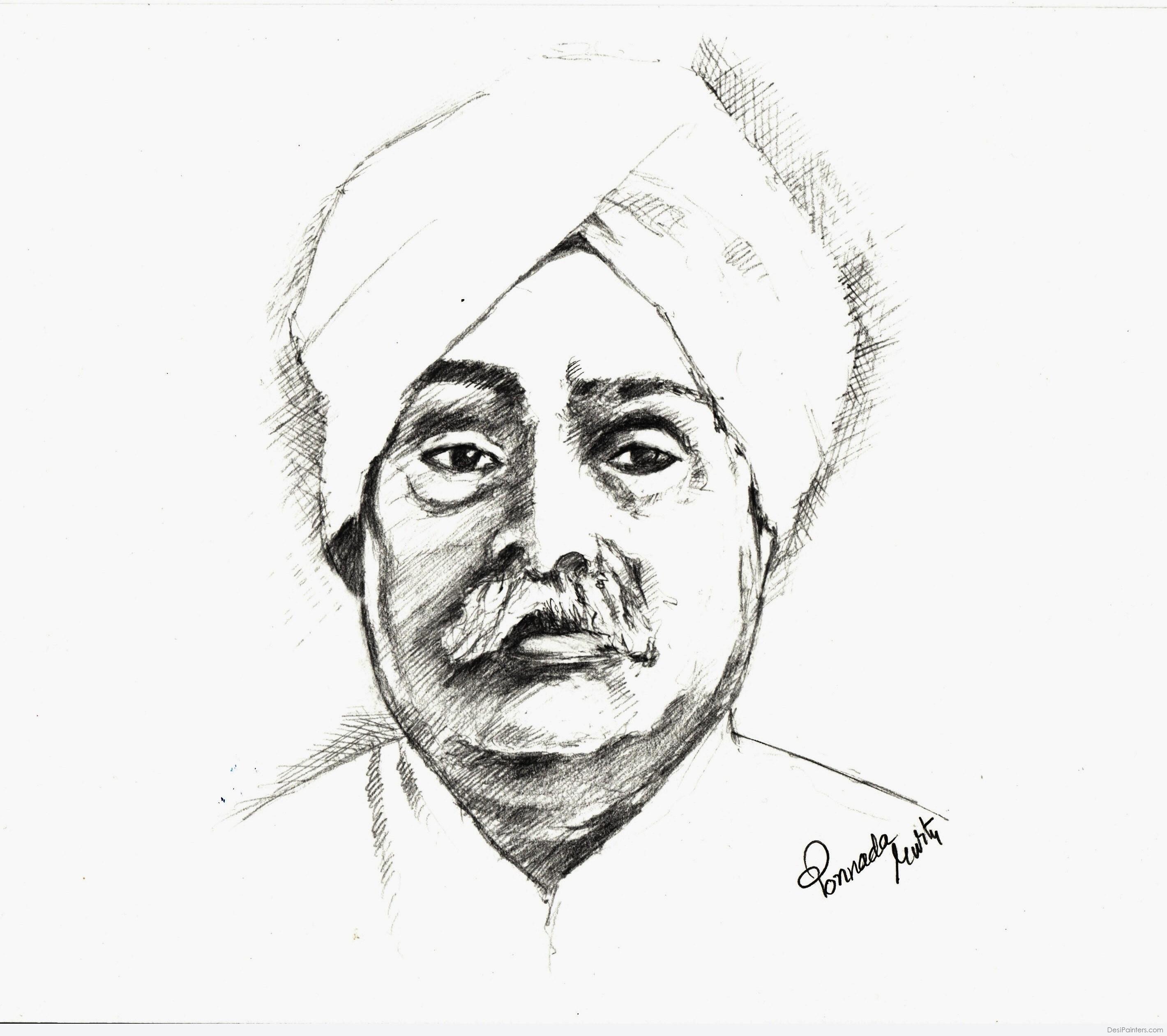 Lala Lajpat Rai Vector Line Drawing Stock Vector (Royalty Free) 2236960931  | Shutterstock