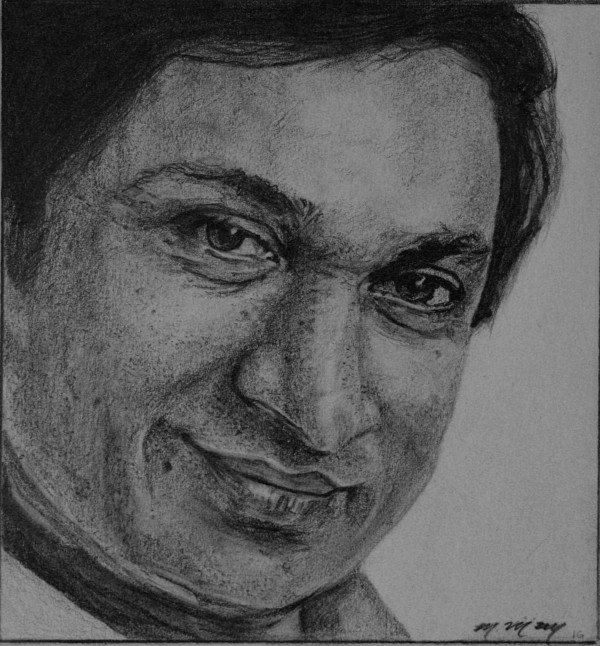 Pencil Sketch Of Dr. Rajkumar - DesiPainters.com