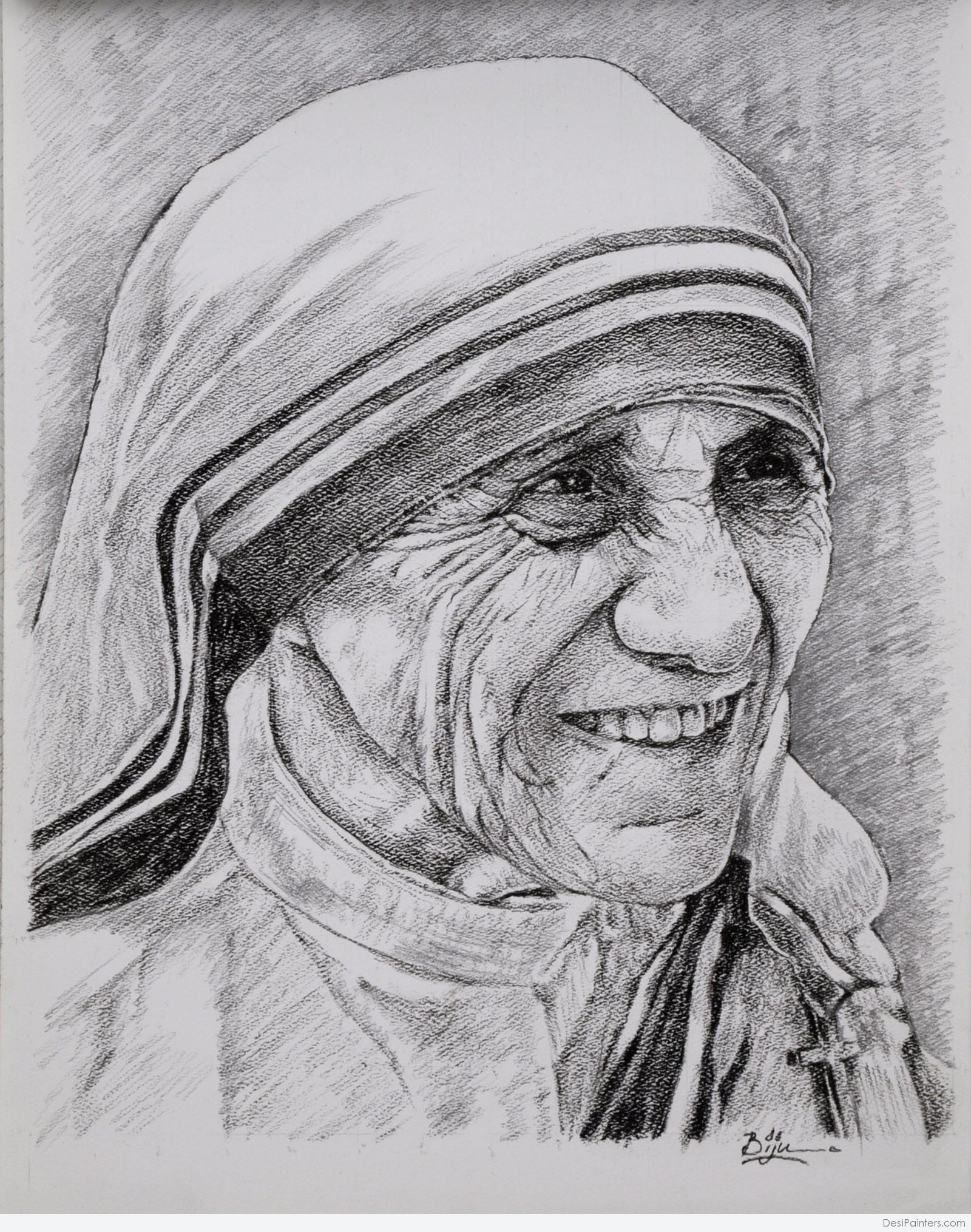 Mother Teresa - Kelvin Okafor Art-saigonsouth.com.vn