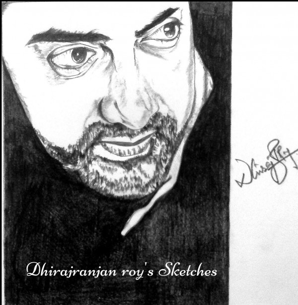 Pencil Sketch Of Aamir Khan - DesiPainters.com