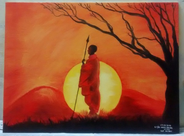Canvas Oil Painting By Aurobinda Sethi