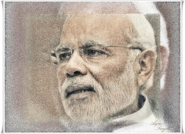 Digital Painting Of Narendra Modi - DesiPainters.com