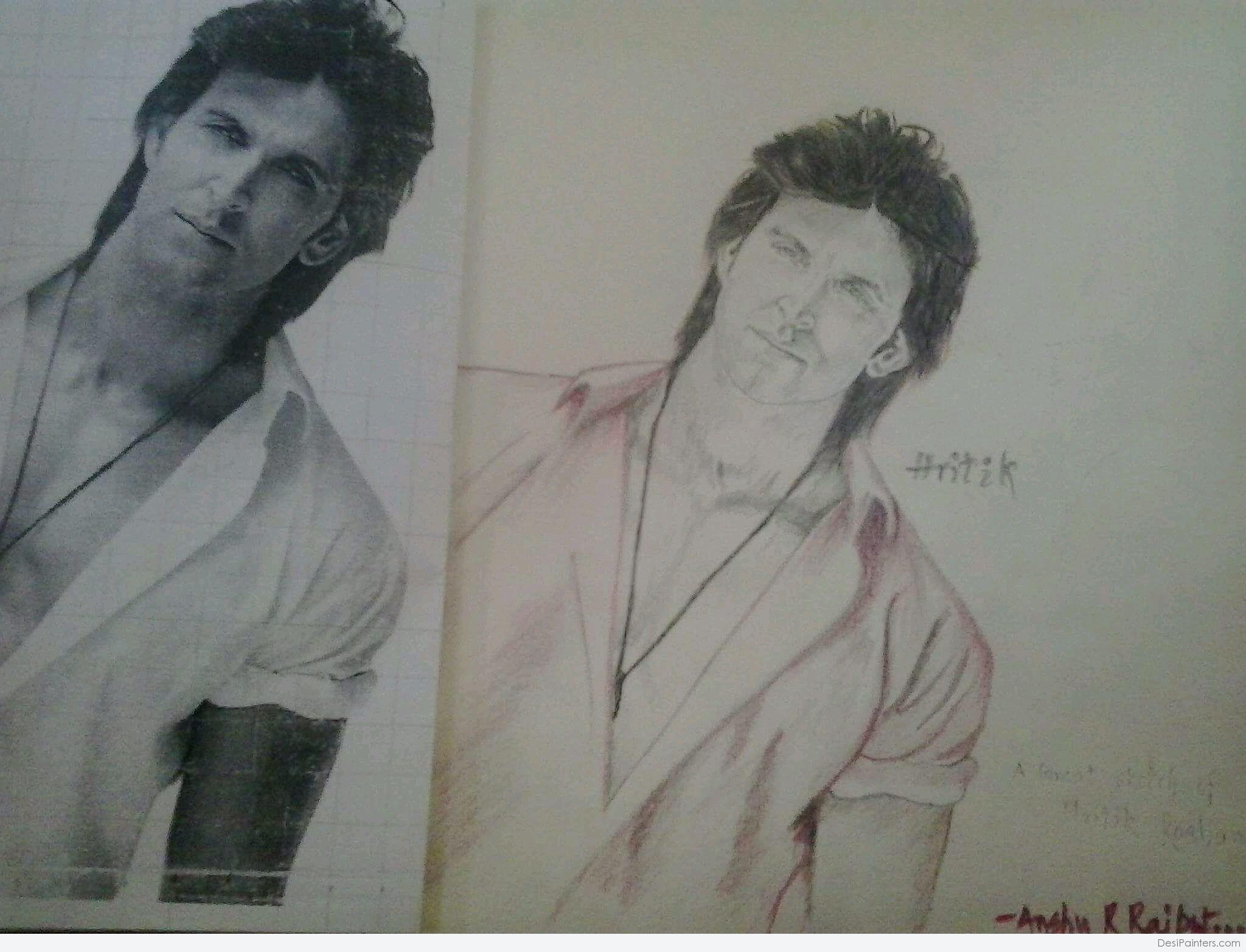 A pencil drawing I did of Hrithik Roshan : r/drawing