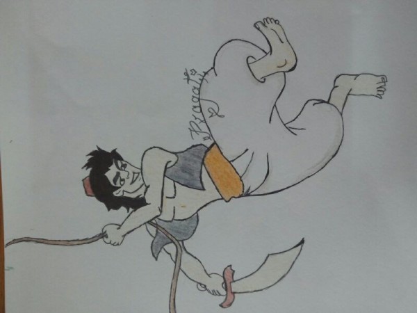 Pencil Sketch Of Aladdin - DesiPainters.com