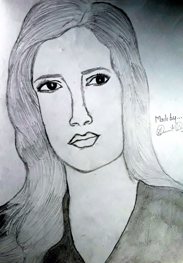 Pencil Sketch Of katrina kaif