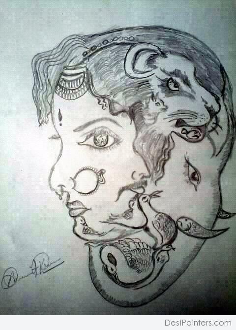 Pencil Sketch By Amit - DesiPainters.com
