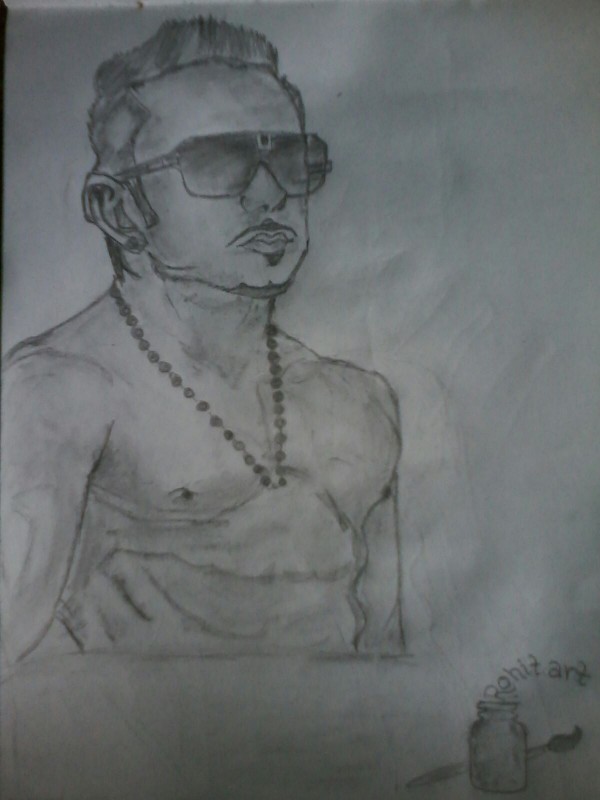 Honey Singh Penci Sketch - DesiPainters.com