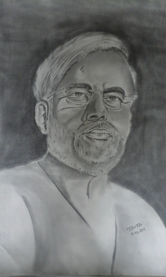 Pencil Sketch Of Narendra Modi