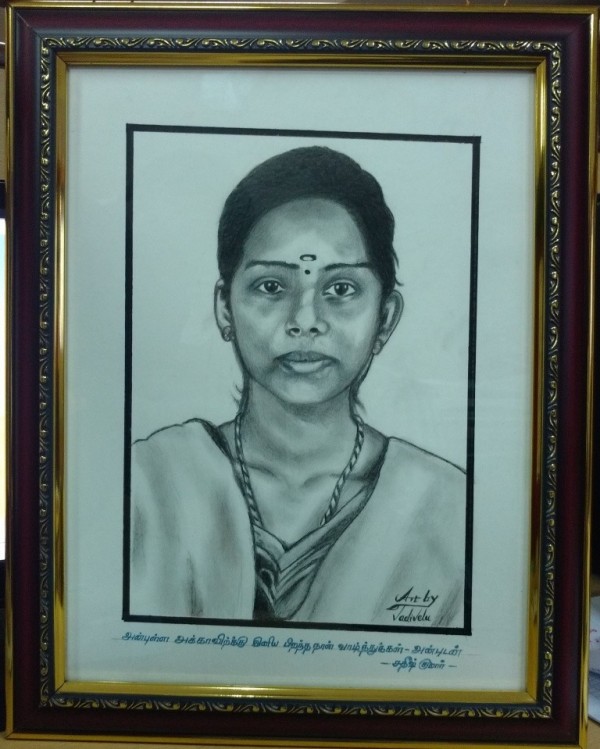 Pencil Sketch Made By P.Vadivel - DesiPainters.com