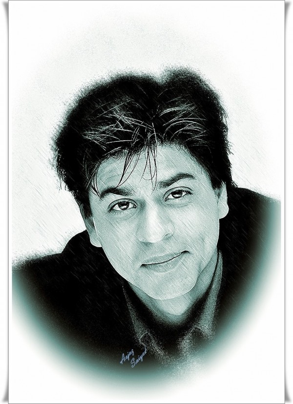 Digital Painting Of Shahrukh Khan - DesiPainters.com