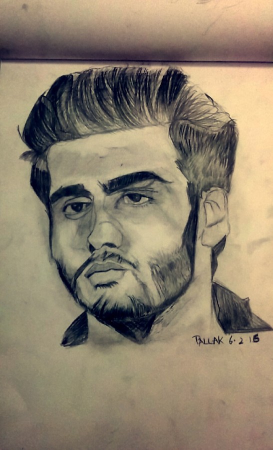 Pencil Sketch Of Arjun Kapoor - DesiPainters.com