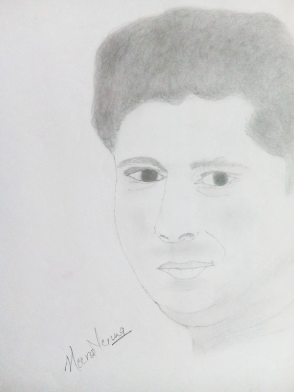 Pencil Sketch Of Sachin - DesiPainters.com