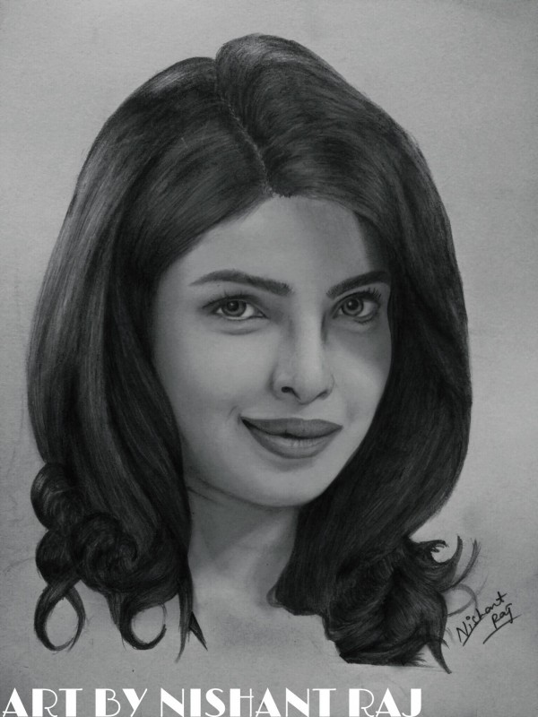Pencil Sketch Of Priyanka Chopra