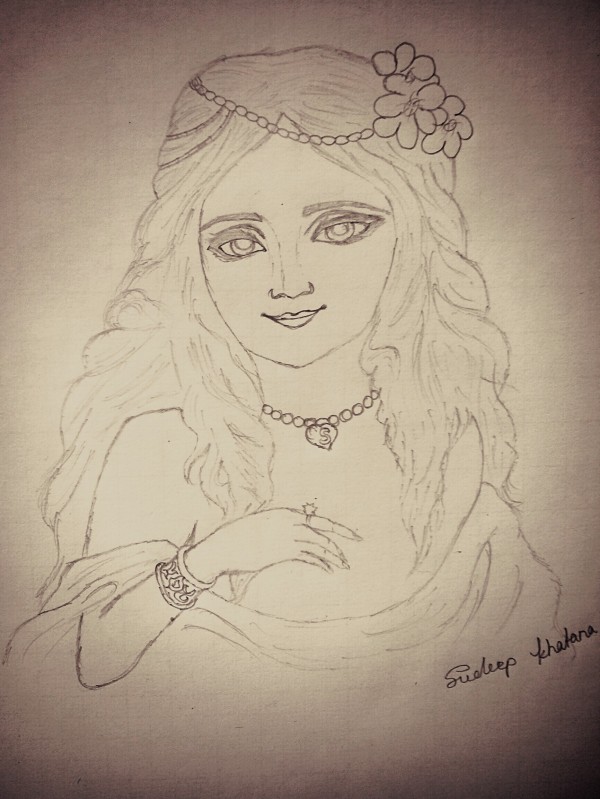 Pencil Sketch Of Beautiful Girl