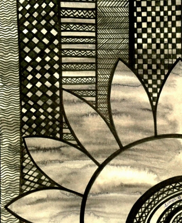 Ink Painting Made By Somya Burman - DesiPainters.com