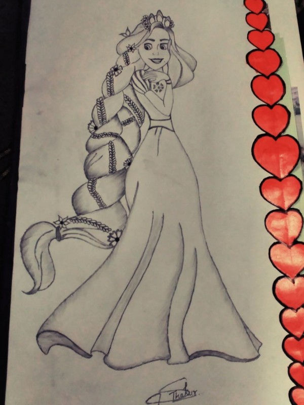 Pencil Sketch Of Jasmine