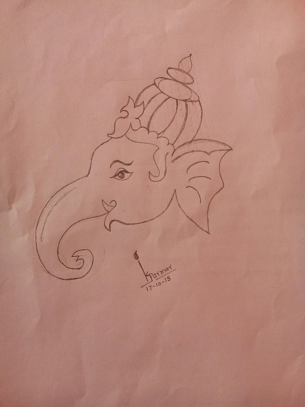 Pencil Sketch Of Lord Ganesha