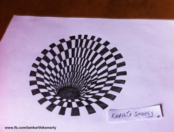 3D Pencil Sketch Made By karthik Smarty