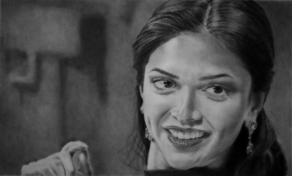 Pencil Sketch Of Deepika Padukone