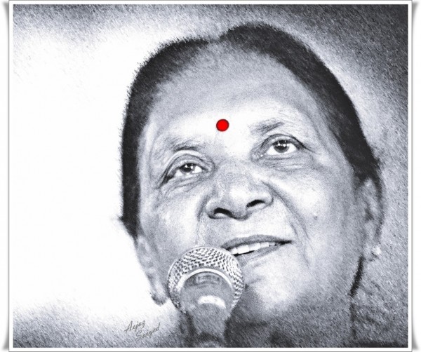 Digital Painting Of Anandiben Patel - DesiPainters.com