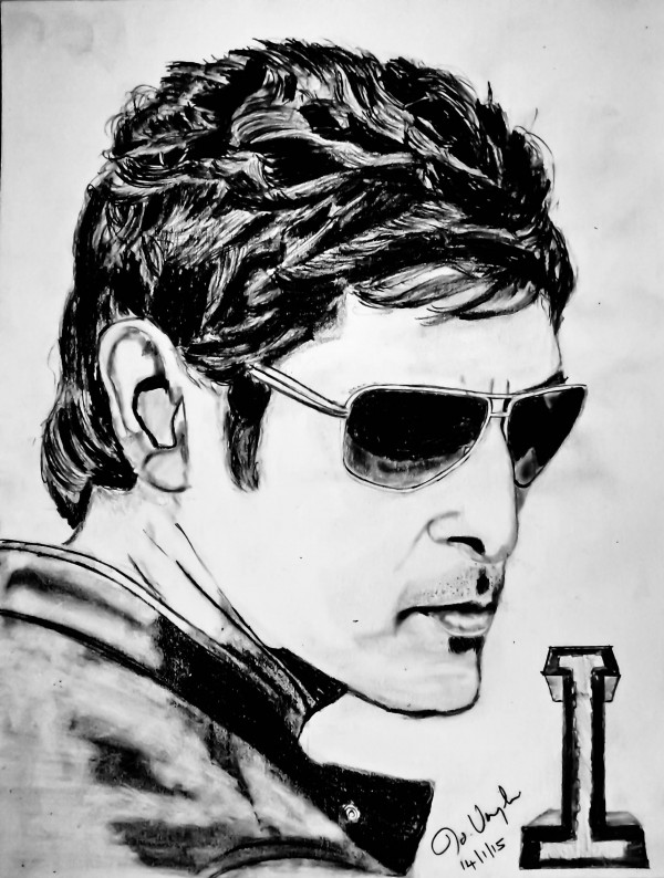 Pencil Sketch Of Actor Vikram