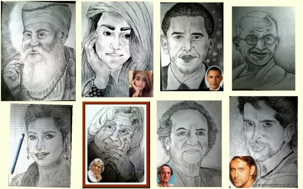 Pencil Sketches Made By Sanjay Kumar - DesiPainters.com