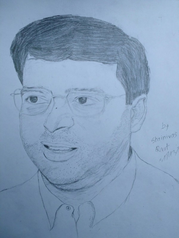 Viswanathan Anand -Pencil Sketch - DesiPainters.com