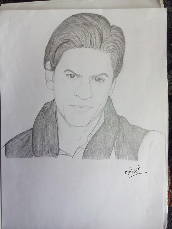 Pencil Sketch Of Shahrukh khan