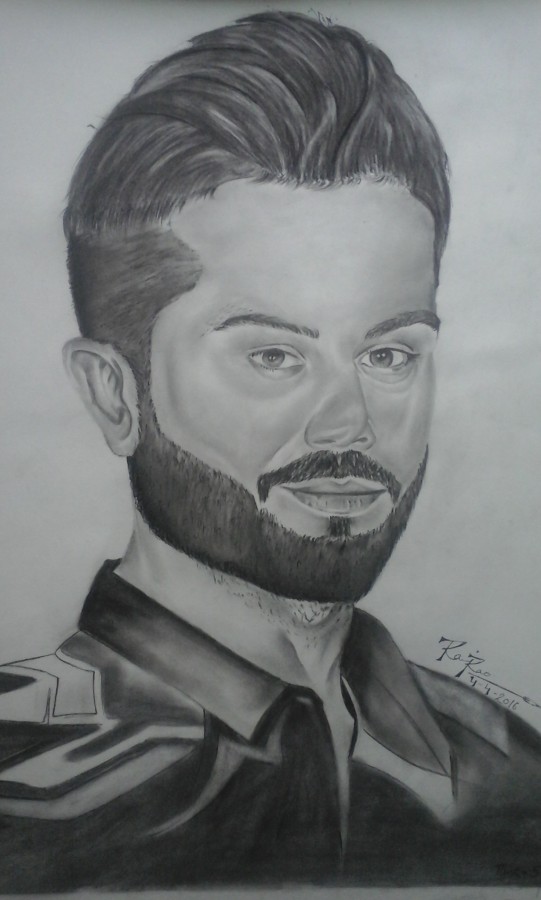 Pencil Sketch Of Virat Kohli