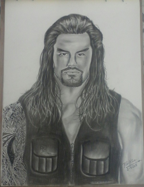 Pencil Sketch of -Roman Reigns