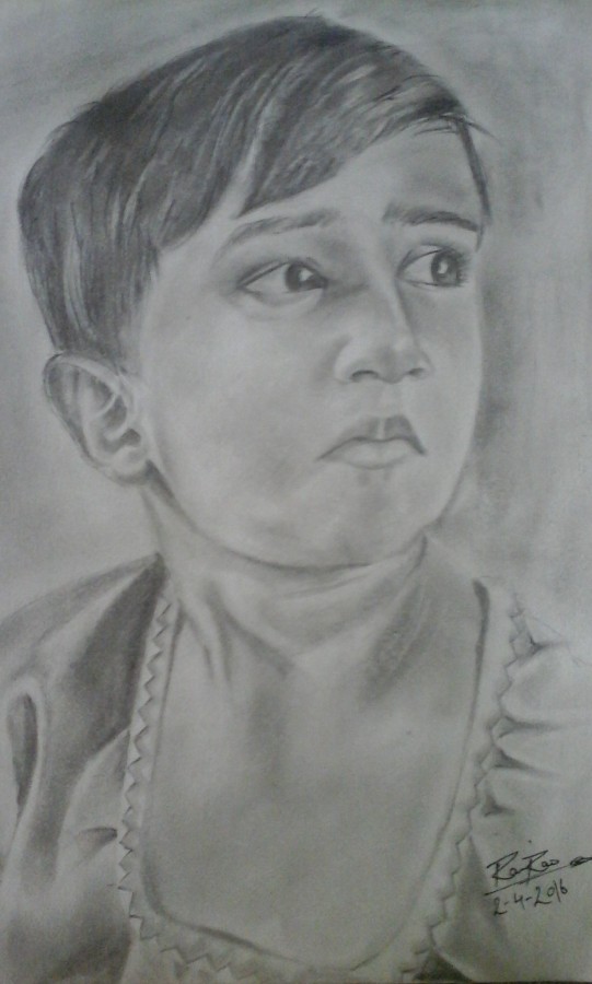 Pencil Sketch Of Child