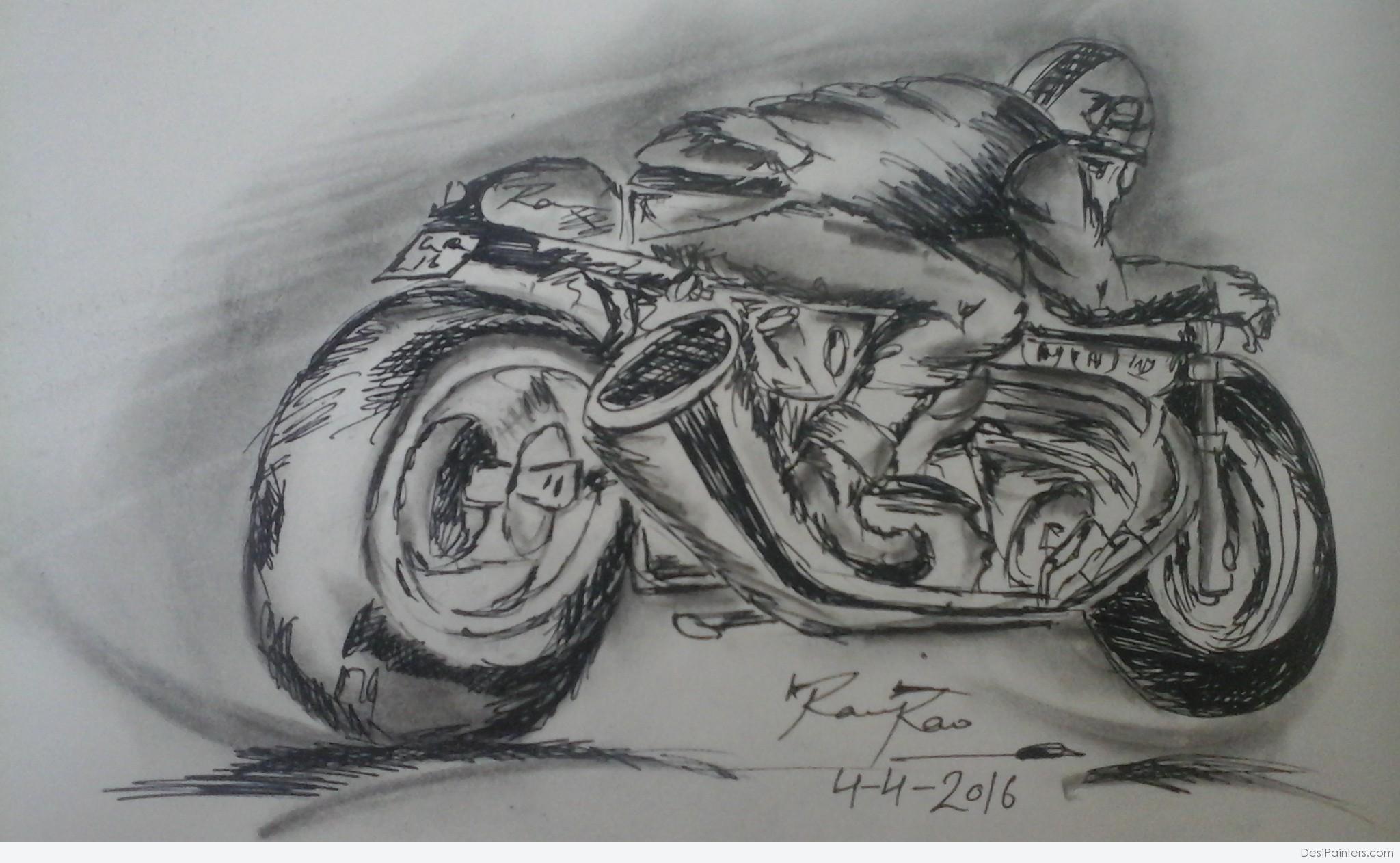 Bicycle drawing 🚲 | Bicycle drawing, Bike drawing, Bicycle sketch