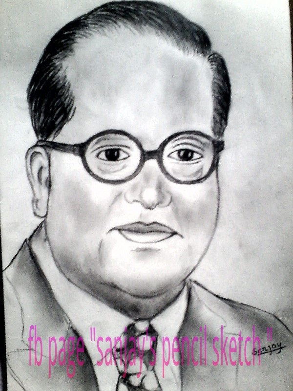 Pencil Sketch of Bhimrao Ambedkar
