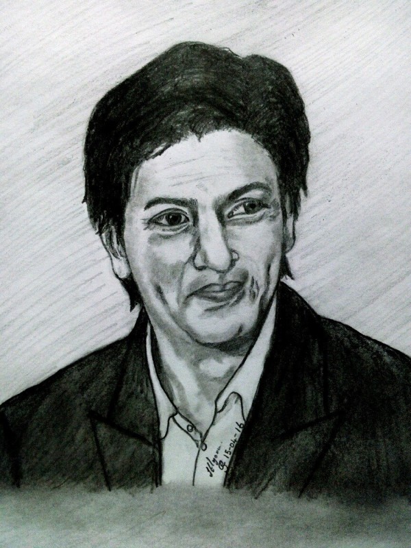 Pencil Sketch of Shah Rukh Khan - DesiPainters.com