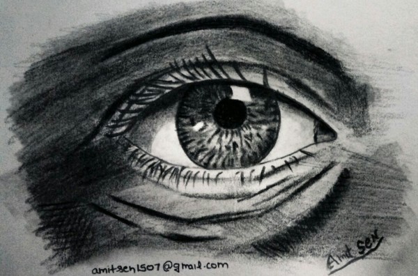 Eye Sketch - DesiPainters.com