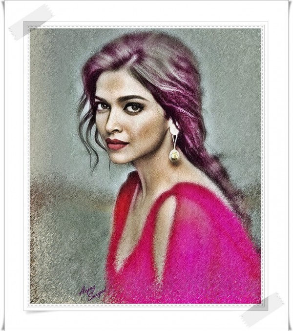 Digital Painting of Deepika - DesiPainters.com
