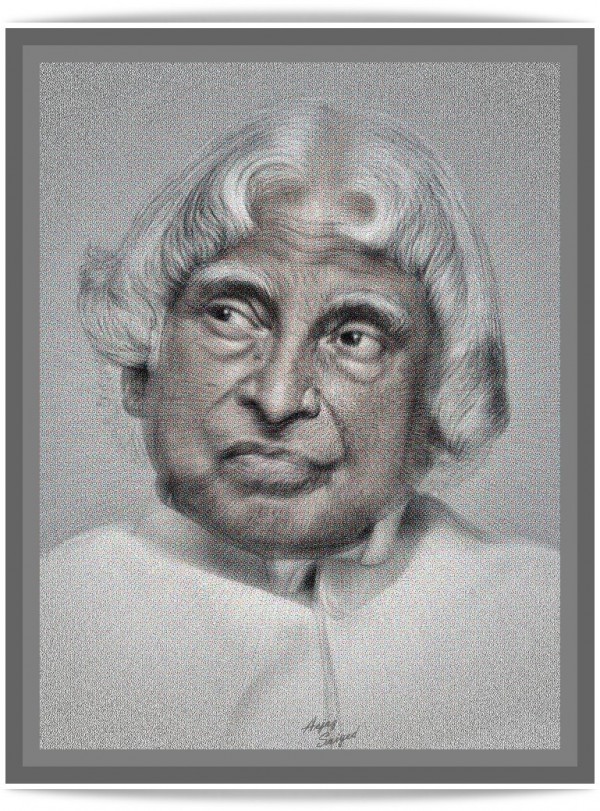 Digital Painting of Dr Kalam