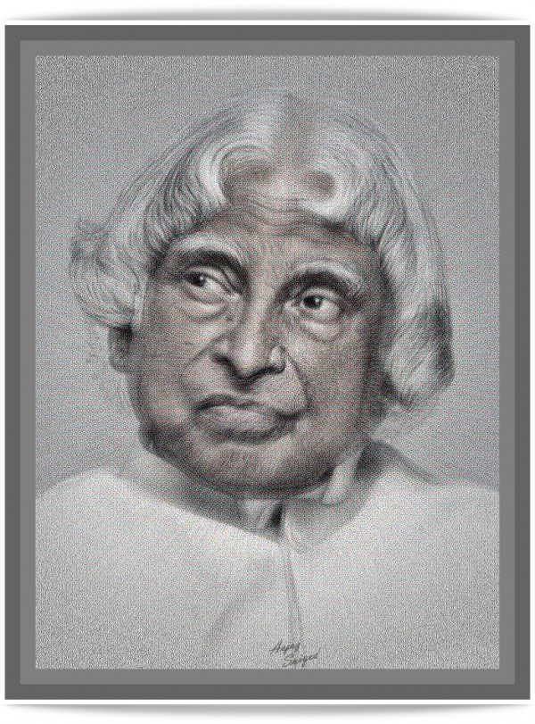 Digital Painting of Dr Kalam