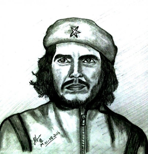 Pencil Sketch of Che-Guevara