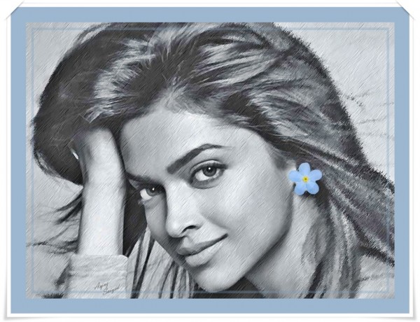 Digital Painting of Deepika Padukone